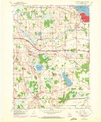 Download a high-resolution, GPS-compatible USGS topo map for Oconomowoc West, WI (1972 edition)