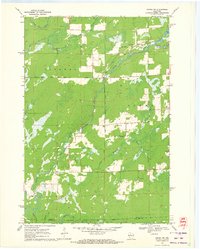 preview thumbnail of historical topo map of Price County, WI in 1970