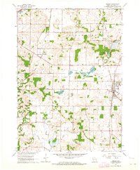 Download a high-resolution, GPS-compatible USGS topo map for Oregon, WI (1964 edition)