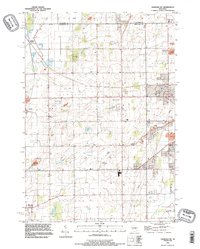 Download a high-resolution, GPS-compatible USGS topo map for Oshkosh NE, WI (1996 edition)