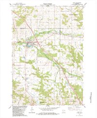 preview thumbnail of historical topo map of Osseo, WI in 1984