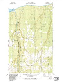 preview thumbnail of historical topo map of Douglas County, WI in 1984