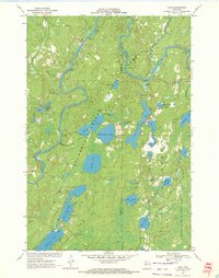 preview thumbnail of historical topo map of Sawyer County, WI in 1970