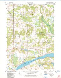 Download a high-resolution, GPS-compatible USGS topo map for Packwaukee, WI (1984 edition)