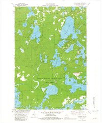 Download a high-resolution, GPS-compatible USGS topo map for Papoose Lake, WI (1982 edition)