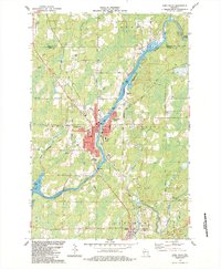 preview thumbnail of historical topo map of Park Falls, WI in 1984