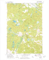 preview thumbnail of historical topo map of Langlade County, WI in 1973