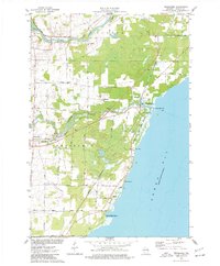 Download a high-resolution, GPS-compatible USGS topo map for Pensaukee, WI (1977 edition)