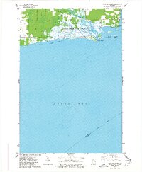 preview thumbnail of historical topo map of Marinette County, WI in 1974
