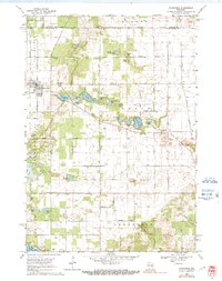 Download a high-resolution, GPS-compatible USGS topo map for Plainfield, WI (1991 edition)