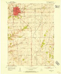 Download a high-resolution, GPS-compatible USGS topo map for Platteville, WI (1954 edition)