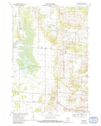 Download a high-resolution, GPS-compatible USGS topo map for Polonia, WI (1991 edition)