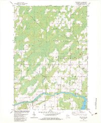 preview thumbnail of historical topo map of Marinette County, WI in 1982