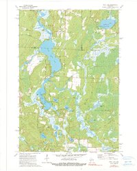 Download a high-resolution, GPS-compatible USGS topo map for Post Lake, WI (1990 edition)