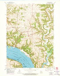 Download a high-resolution, GPS-compatible USGS topo map for Potosi, WI (1973 edition)