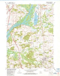 Download a high-resolution, GPS-compatible USGS topo map for Poynette, WI (1984 edition)