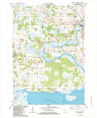 Download a high-resolution, GPS-compatible USGS topo map for Princeton West, WI (1984 edition)