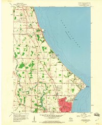 Download a high-resolution, GPS-compatible USGS topo map for Racine North, WI (1960 edition)