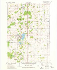 1974 Map of Adell, WI, 1977 Print