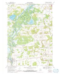 Download a high-resolution, GPS-compatible USGS topo map for Readfield, WI (1991 edition)