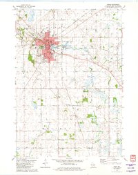 preview thumbnail of historical topo map of Ripon, WI in 1980