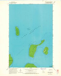 Download a high-resolution, GPS-compatible USGS topo map for Rocky Island, WI (1965 edition)