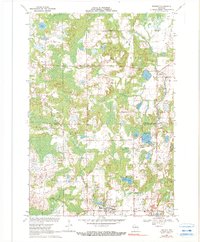 1969 Map of Rosholt, WI, 1990 Print