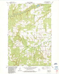 preview thumbnail of historical topo map of Bayfield County, WI in 1984