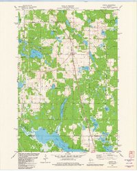 preview thumbnail of historical topo map of Washburn County, WI in 1981