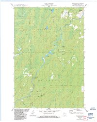 preview thumbnail of historical topo map of Ashland County, WI in 1984
