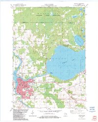 preview thumbnail of historical topo map of Shawano, WI in 1982