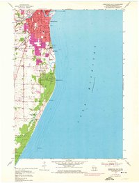 preview thumbnail of historical topo map of Sheboygan County, WI in 1954