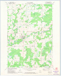 1971 Map of Sheldon, WI, 1974 Print