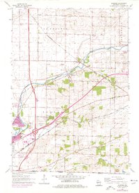 Download a high-resolution, GPS-compatible USGS topo map for Shopiere, WI (1977 edition)