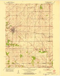 Download a high-resolution, GPS-compatible USGS topo map for Shullsburg, WI (1954 edition)