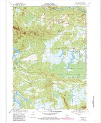 Download a high-resolution, GPS-compatible USGS topo map for Spaulding, WI (1985 edition)