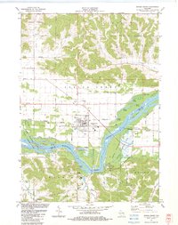 Download a high-resolution, GPS-compatible USGS topo map for Spring Green, WI (1983 edition)