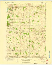 preview thumbnail of historical topo map of Manitowoc County, WI in 1954