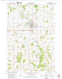 1979 Map of Stanley, WI, 1980 Print