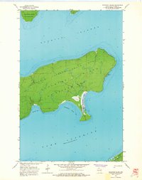 Download a high-resolution, GPS-compatible USGS topo map for Stockton Island, WI (1965 edition)