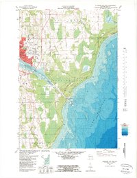 Download a high-resolution, GPS-compatible USGS topo map for Sturgeon%20Bay%20East, WI (1989 edition)