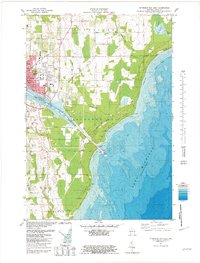 Download a high-resolution, GPS-compatible USGS topo map for Sturgeon Bay East, WI (1981 edition)