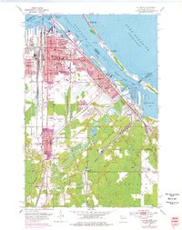 Download a high-resolution, GPS-compatible USGS topo map for Superior, WI (1976 edition)