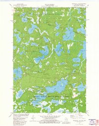 Download a high-resolution, GPS-compatible USGS topo map for Tenderfoot Lake, WI (1982 edition)