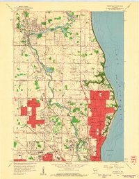 Download a high-resolution, GPS-compatible USGS topo map for Thiensville, WI (1960 edition)