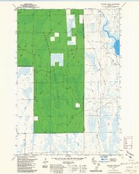 Download a high-resolution, GPS-compatible USGS topo map for Thunder Creek, WI (1985 edition)