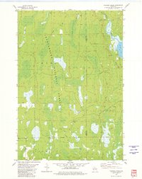 preview thumbnail of historical topo map of Price County, WI in 1980