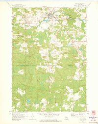 1970 Map of Tigerton, WI, 1973 Print