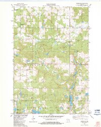 Download a high-resolution, GPS-compatible USGS topo map for Timberland, WI (1983 edition)