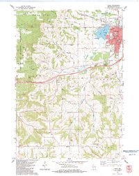 Download a high-resolution, GPS-compatible USGS topo map for Tomah, WI (1984 edition)